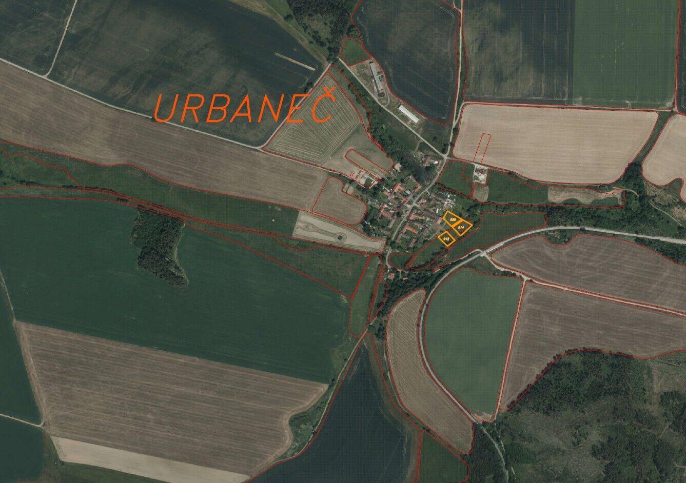 Prodej pozemky Urbaneč