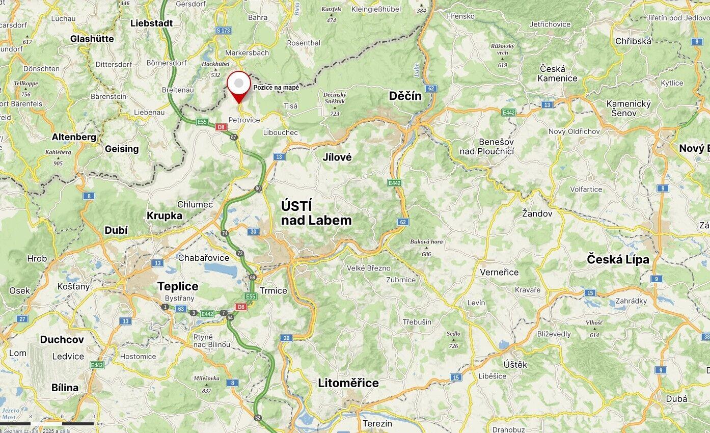 prodej pozemku Petrovice u Chabařovic
