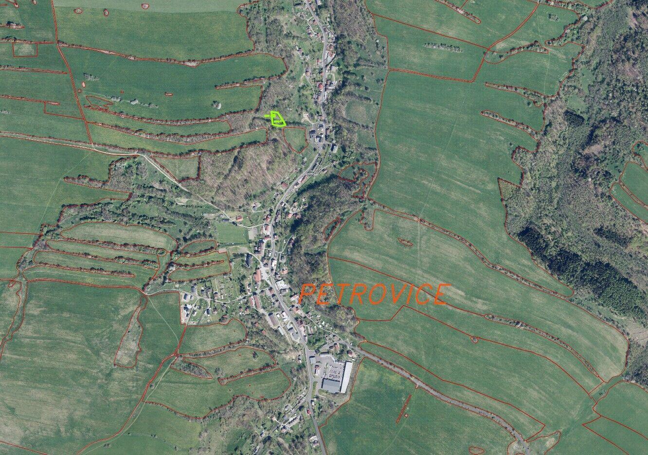 dražba pozemků Petrovice u Chabařovic