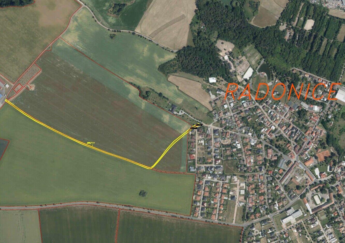Prodej pozemku Radonice u Prahy, obec Radonice