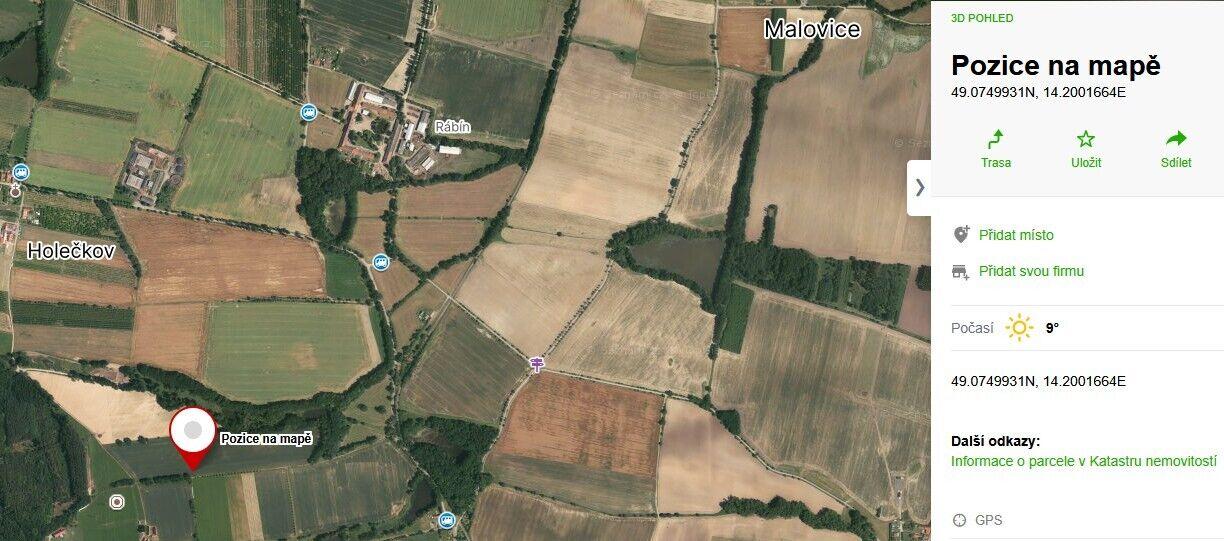 Prodej pozemků Malovice u Netolic