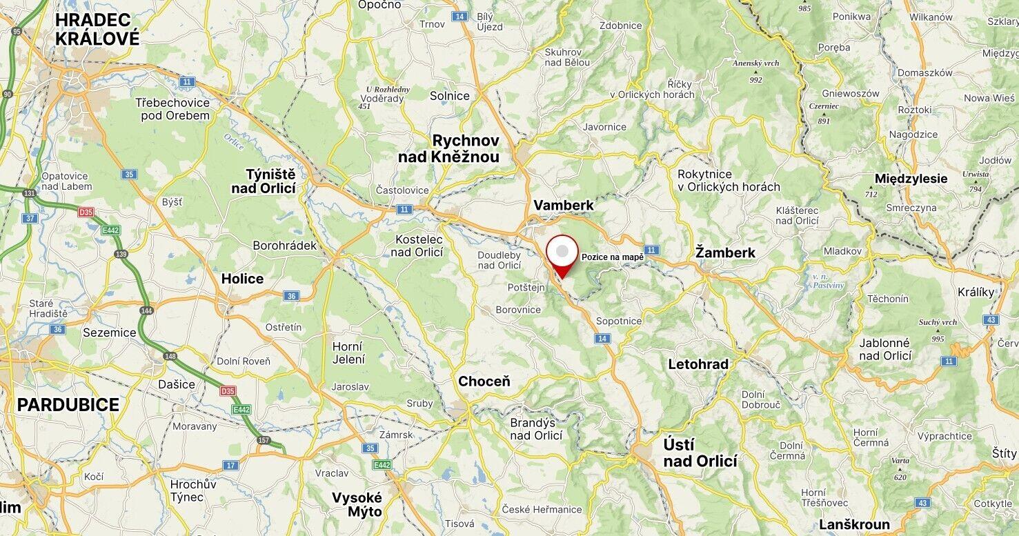 Dražba pozemku Potštejn