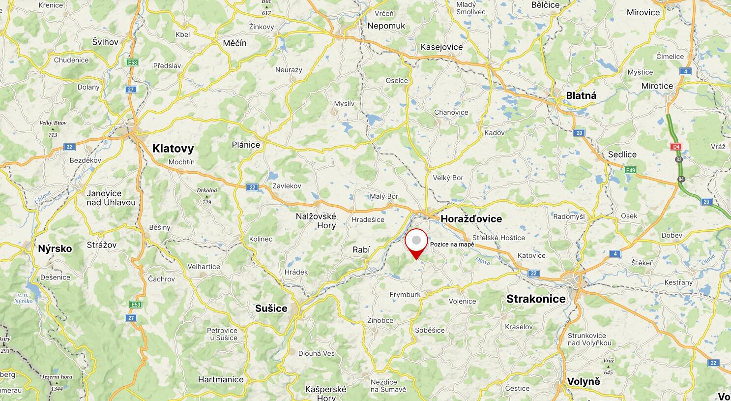 Prodej pozemků Kejnice, podílové spoluvlastnictví 1/2