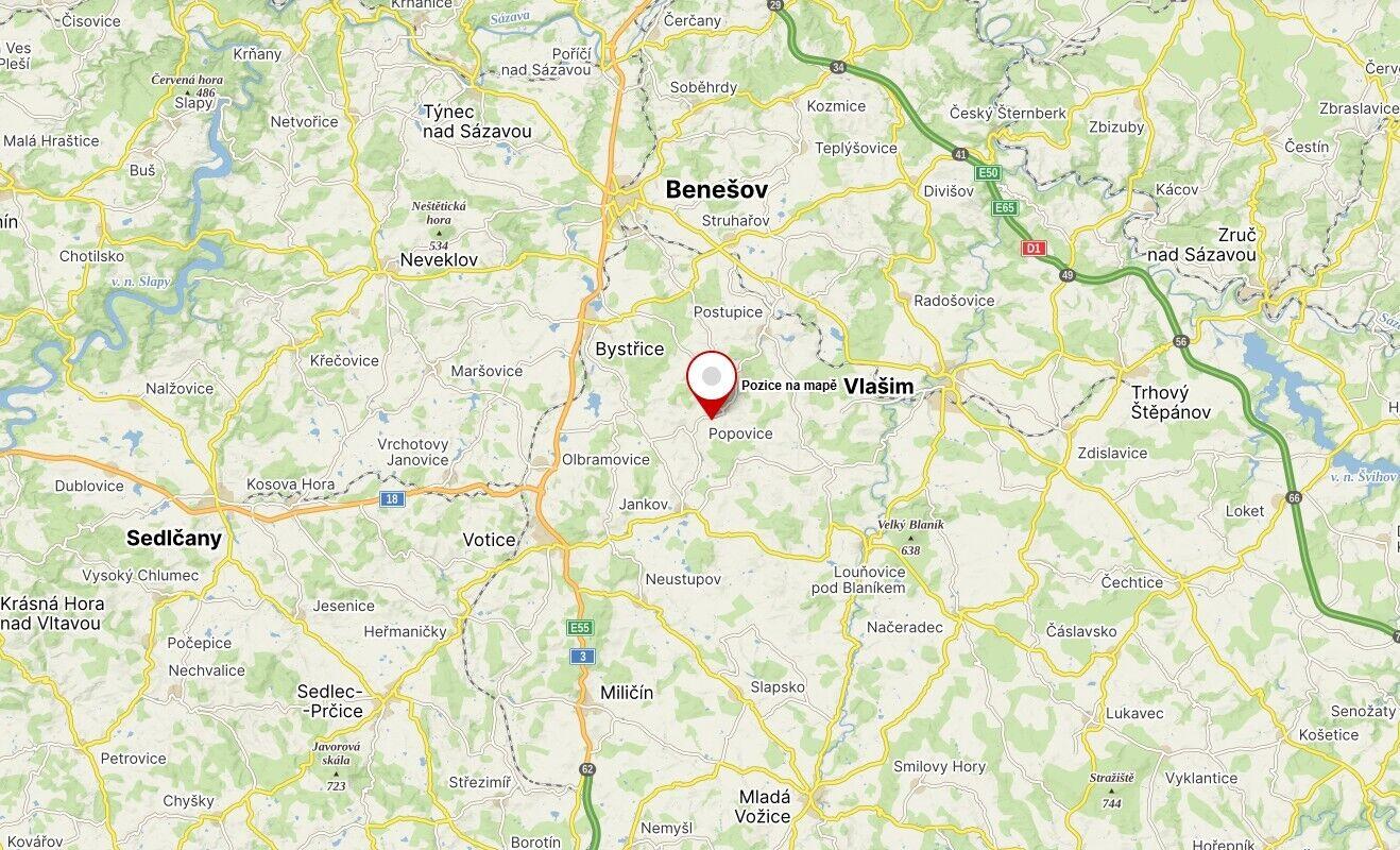 Prodej pozemků Popovice u Benešova