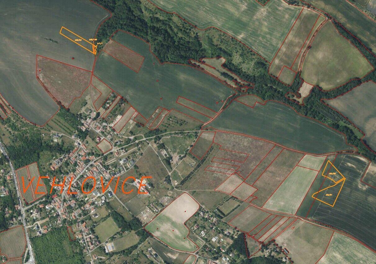 Prodej pozemků Vehlovice, obec Mělník