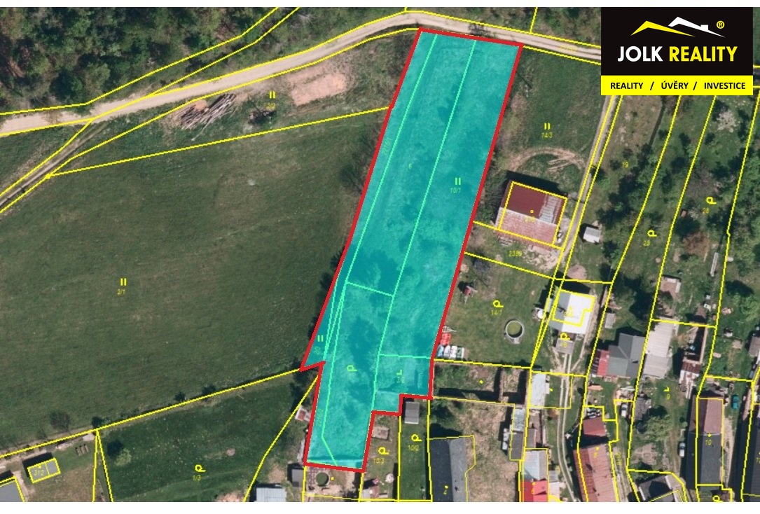 Vyznačení pozemku v mapě