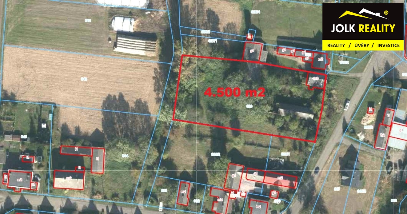 Pozemek - vyznačení