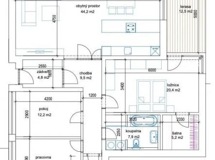 Prodej bytu, 4+kk, 146 m²