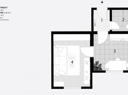 Prodej bytu, 1+1, 26 m²