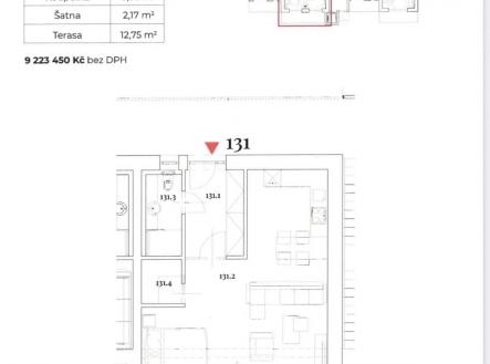Prodej bytu, 1+kk, 63 m²