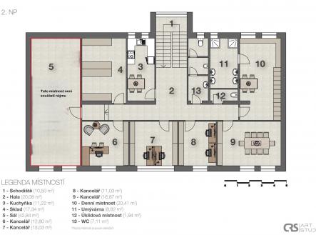 Pronájem obchodní prostor, 67 m²