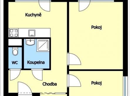 Prodej bytu, 2+1, 54 m²