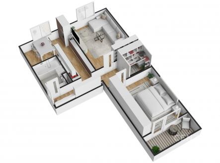 Prodej bytu, 2+1, 58 m²