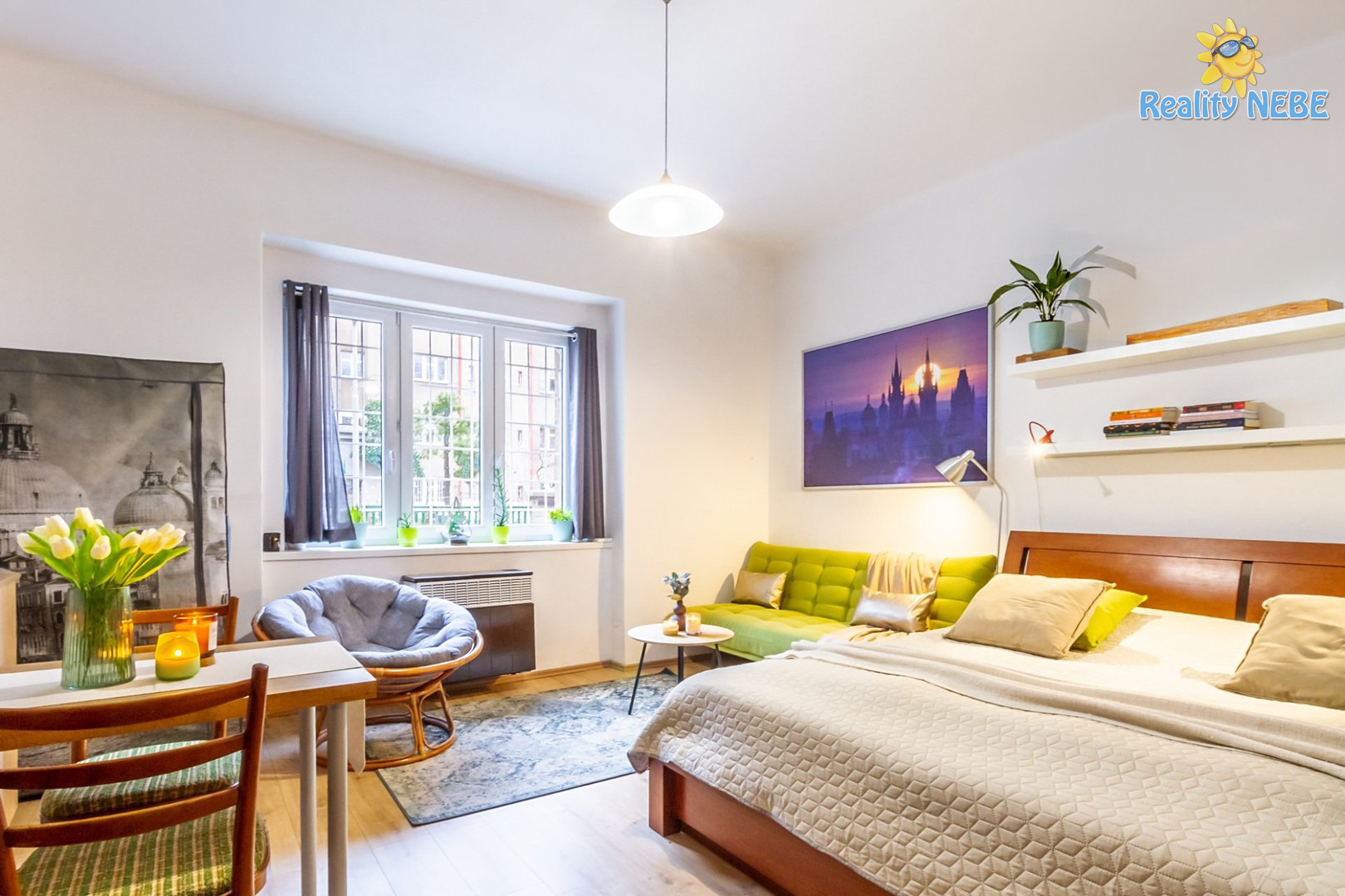 Pronájem bytu 1+1, 37 m2, U Družstev, Praha 4, Pankrác