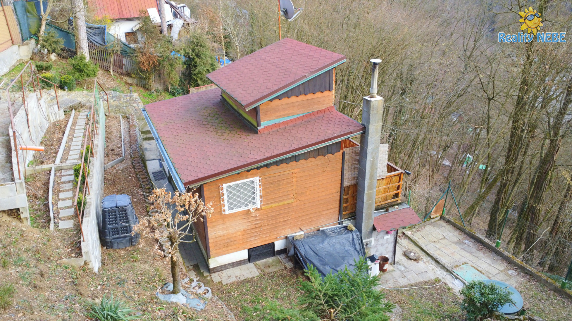 Prodej celoroční chaty 56m2 Jílové u Prahy - Luka pod Medníkem