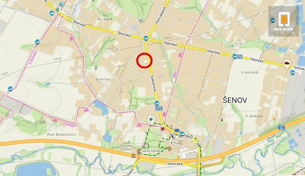 Podnik.objekt, 713,5 m² užitných ploch, pozemky 2.584 m², ul. Kaštanová 688, Šenov u Ostravy