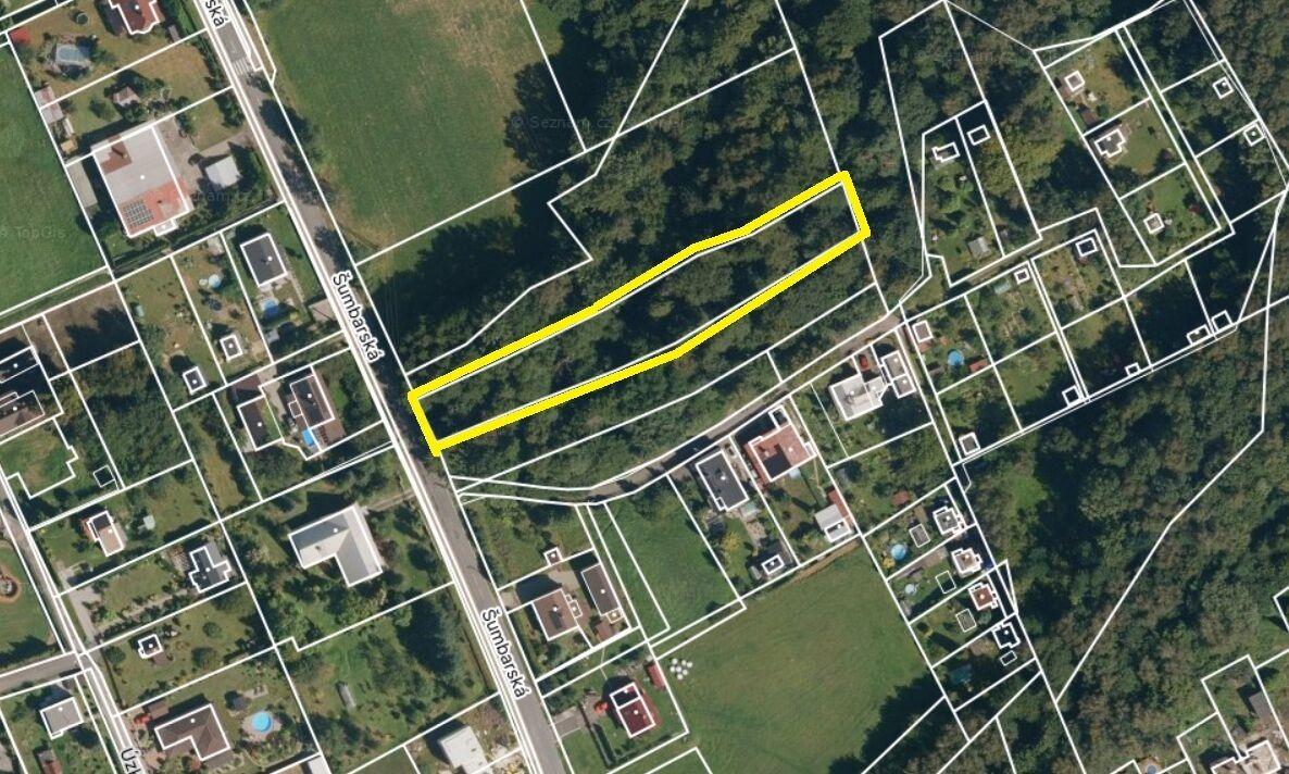 Lesní pozemek, 2.143 m2, Petřvald u Karviné