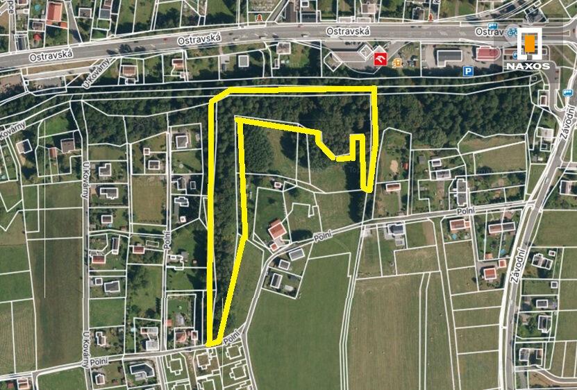 Lesní pozemek, 11.962 m2, ul. Polní, Petřvald u Karviné