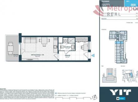 Prodej bytu, 1+kk, 39 m²