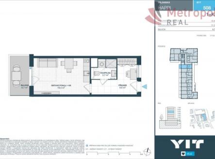 Prodej bytu, 1+kk, 39 m²