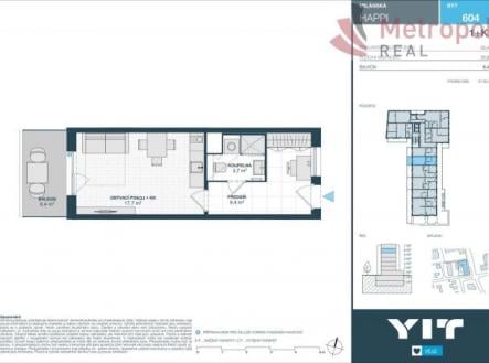 Prodej bytu, 1+kk, 39 m²