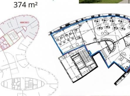 Pronájem - kanceláře, 748 m²