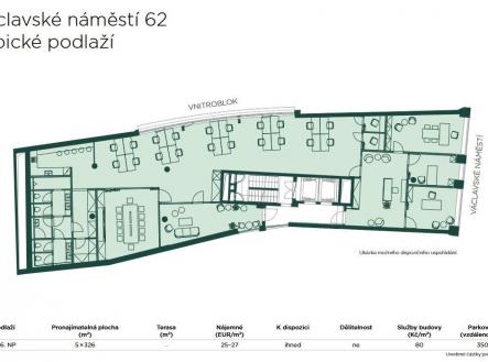 Pronájem kanceláře, 2 800 m²