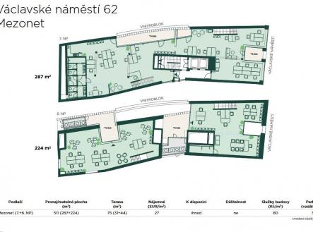 Pronájem kanceláře, 2 800 m²