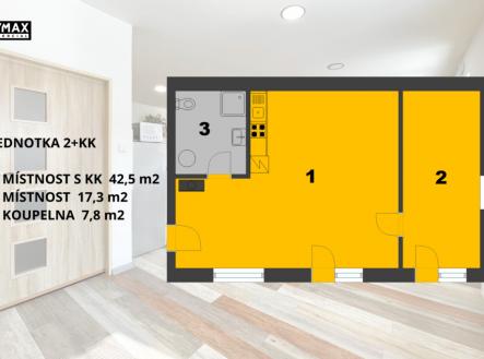 Pronájem bytu, 2+kk, 67 m²