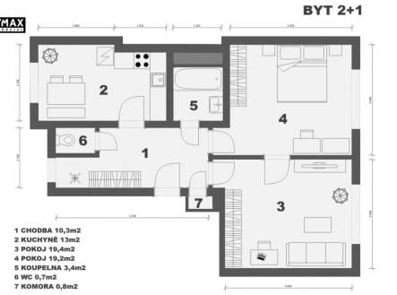 Prodej bytu, 2+1, 73 m²