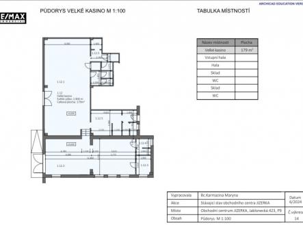 Pronájem - obchodní prostor, 179 m²