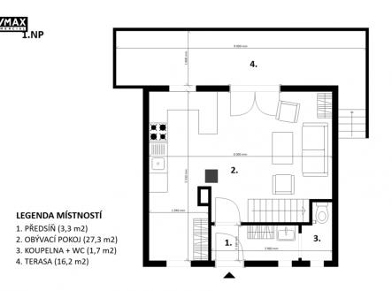 Prodej chaty/rekreačního objektu, 65 m²