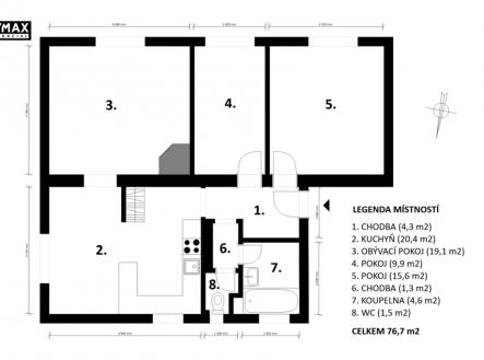 Prodej bytu, 3+1, 77 m²