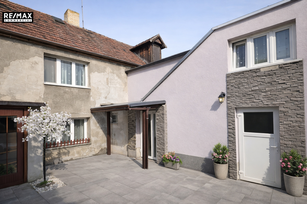 vstup do domu, zateplený