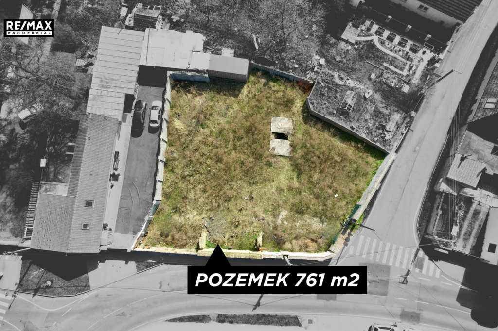 zvýrazněný pozemek