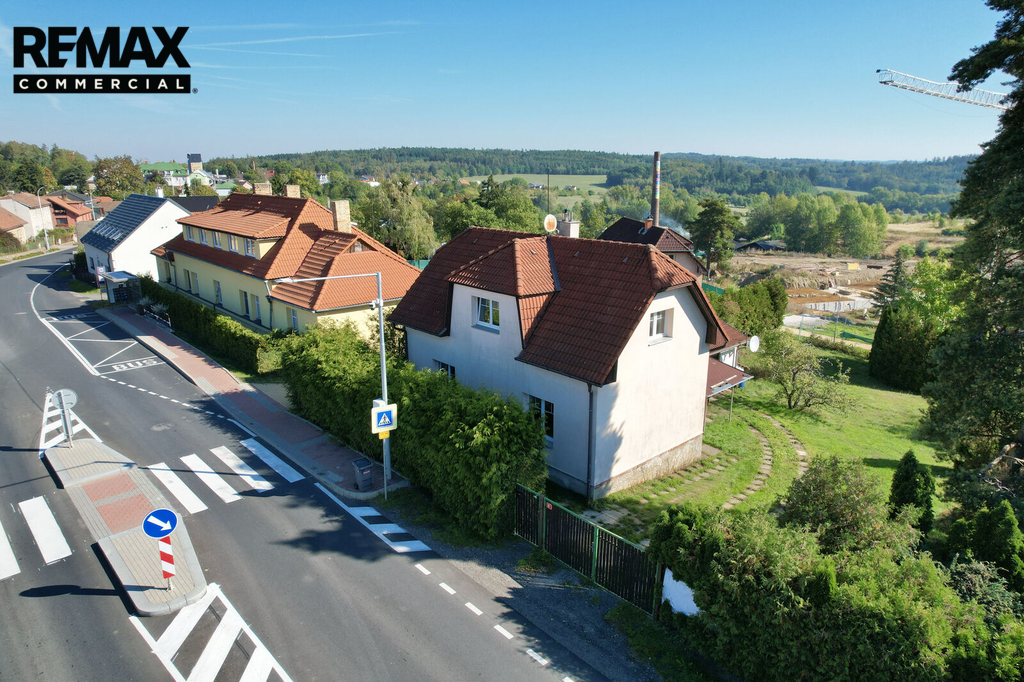 letecký pohled na dům