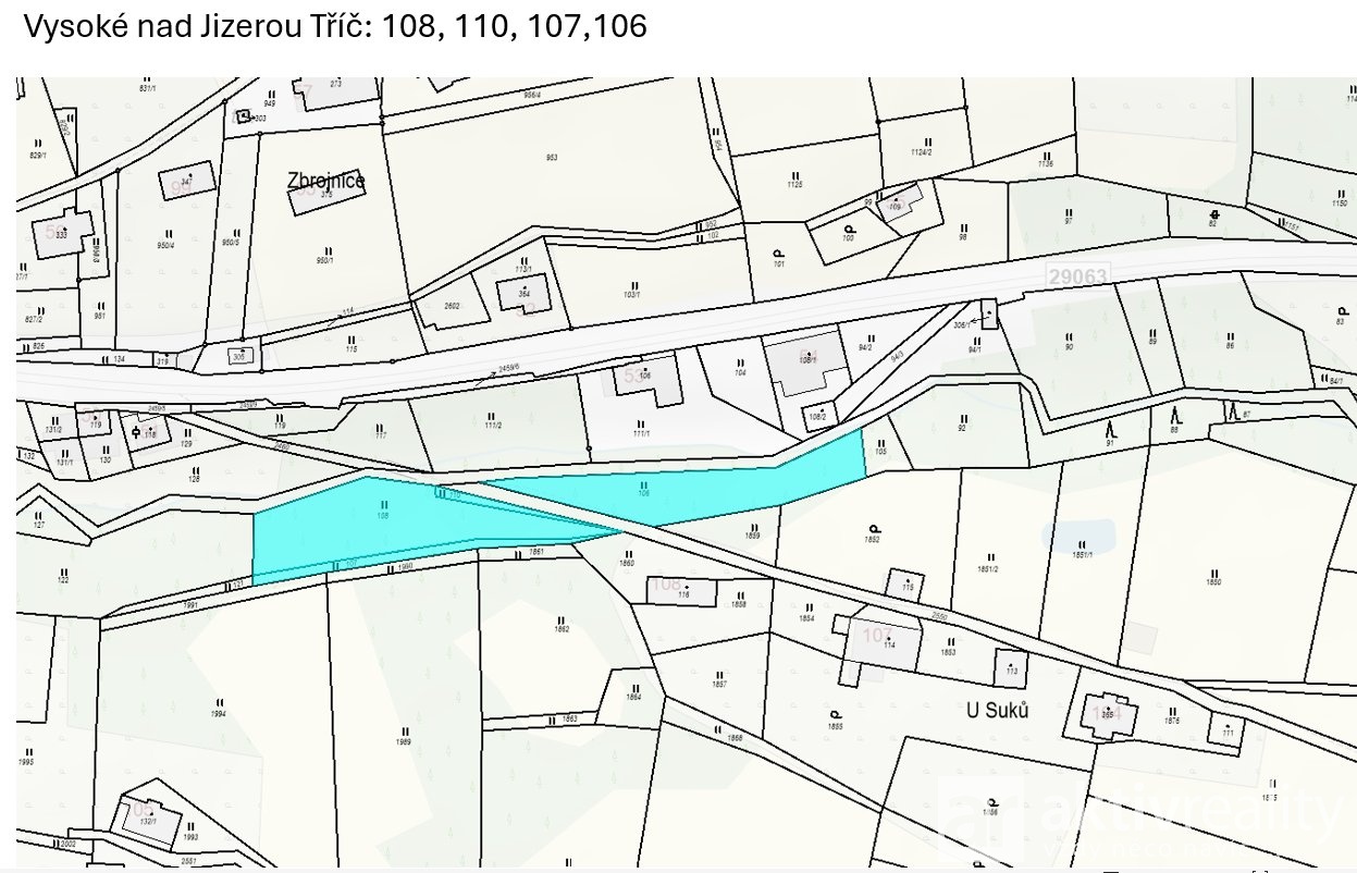 Pozemky Tříč vše