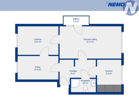 Prodej bytu, 3+1, 66 m²