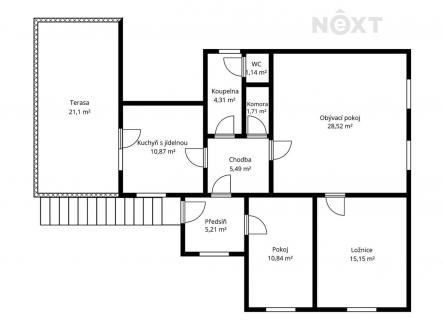 Prodej domu/vily, 83 m²