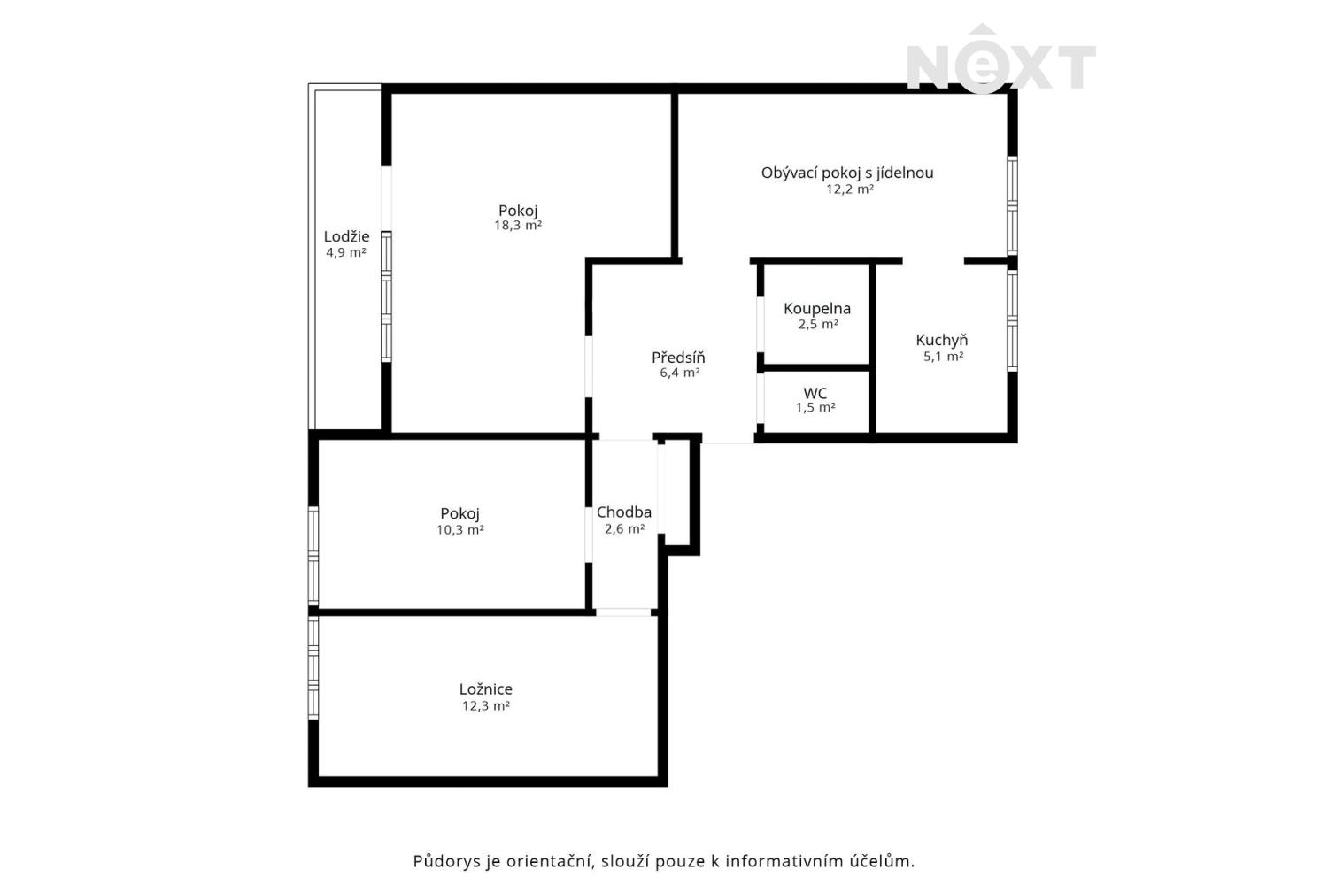 Prodej byt 4+kk, 78㎡