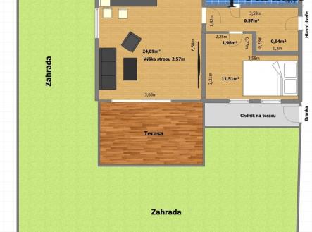 Prodej bytu, 2+kk, 55 m²