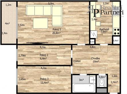 Prodej bytu, 3+1, 67 m²