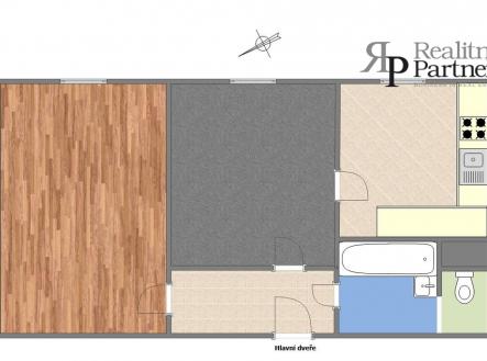 Prodej bytu, 2+1, 44 m²
