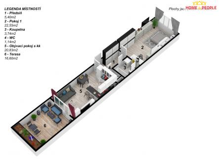 Prodej bytu, 2+kk, 67 m²