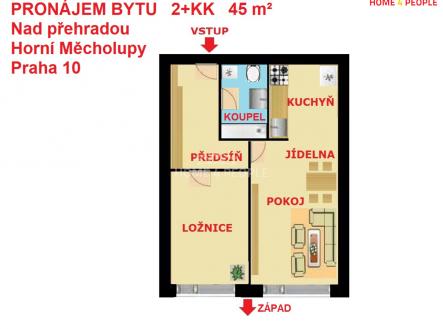 Pronájem bytu, 2+kk, 45 m²