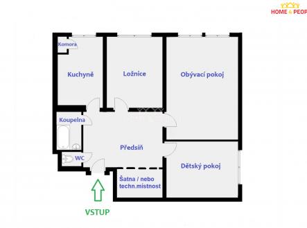 Prodej bytu, 3+1, 93 m²