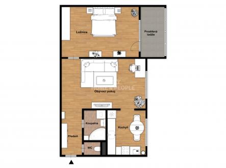 Prodej bytu, 2+1, 64 m²