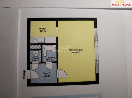 Pronájem bytu, 1+1, 33 m²