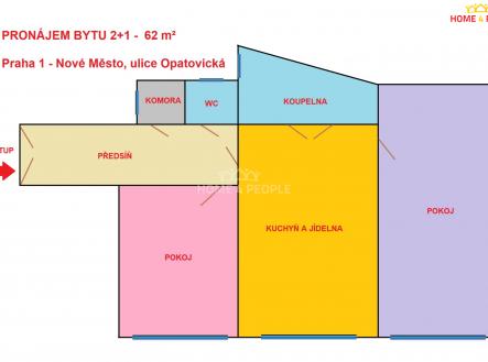 Pronájem bytu, 2+1, 62 m² obrázek
