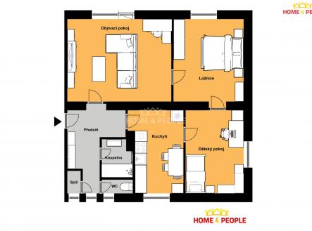Prodej bytu, 3+1, 72 m²